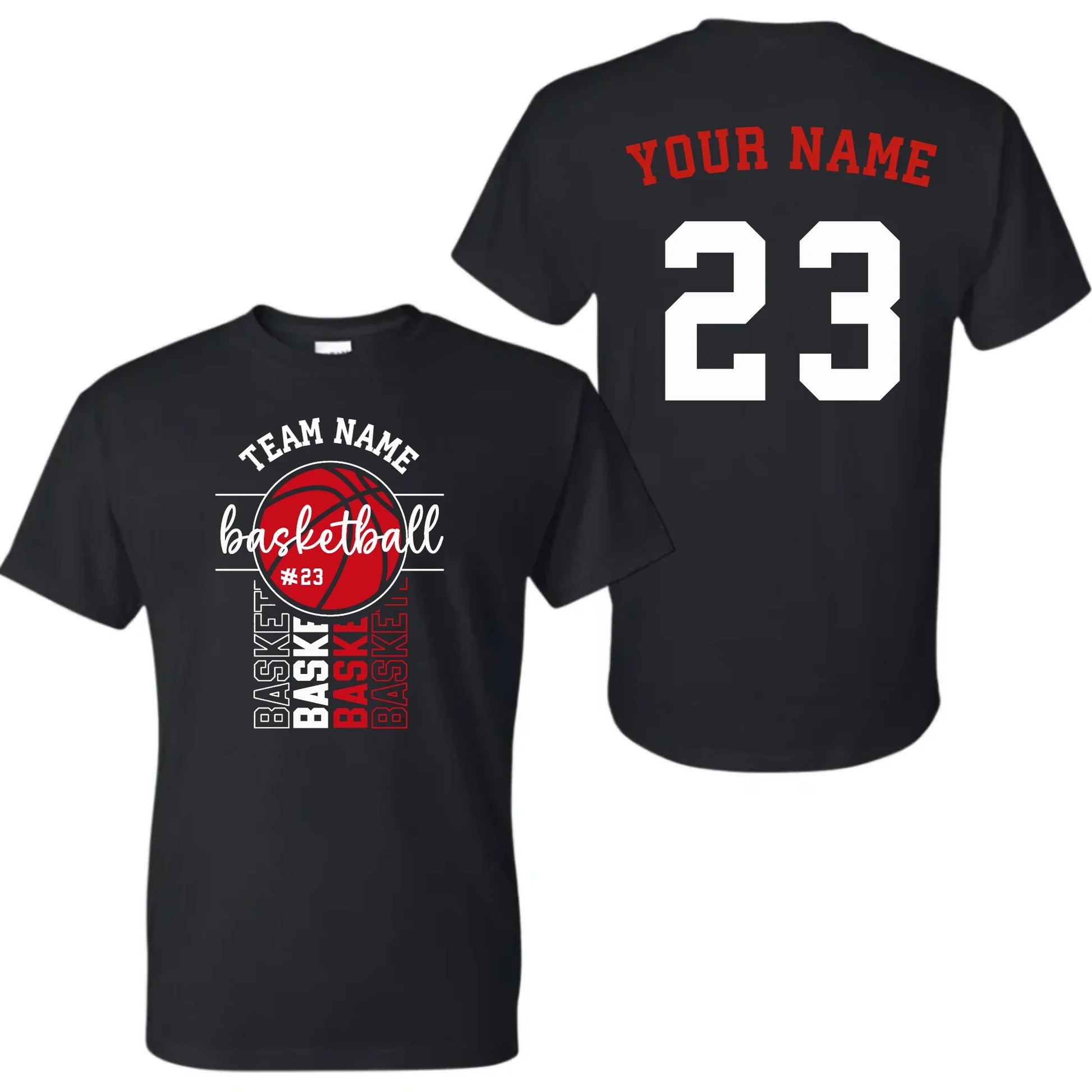 black t-shirt mk