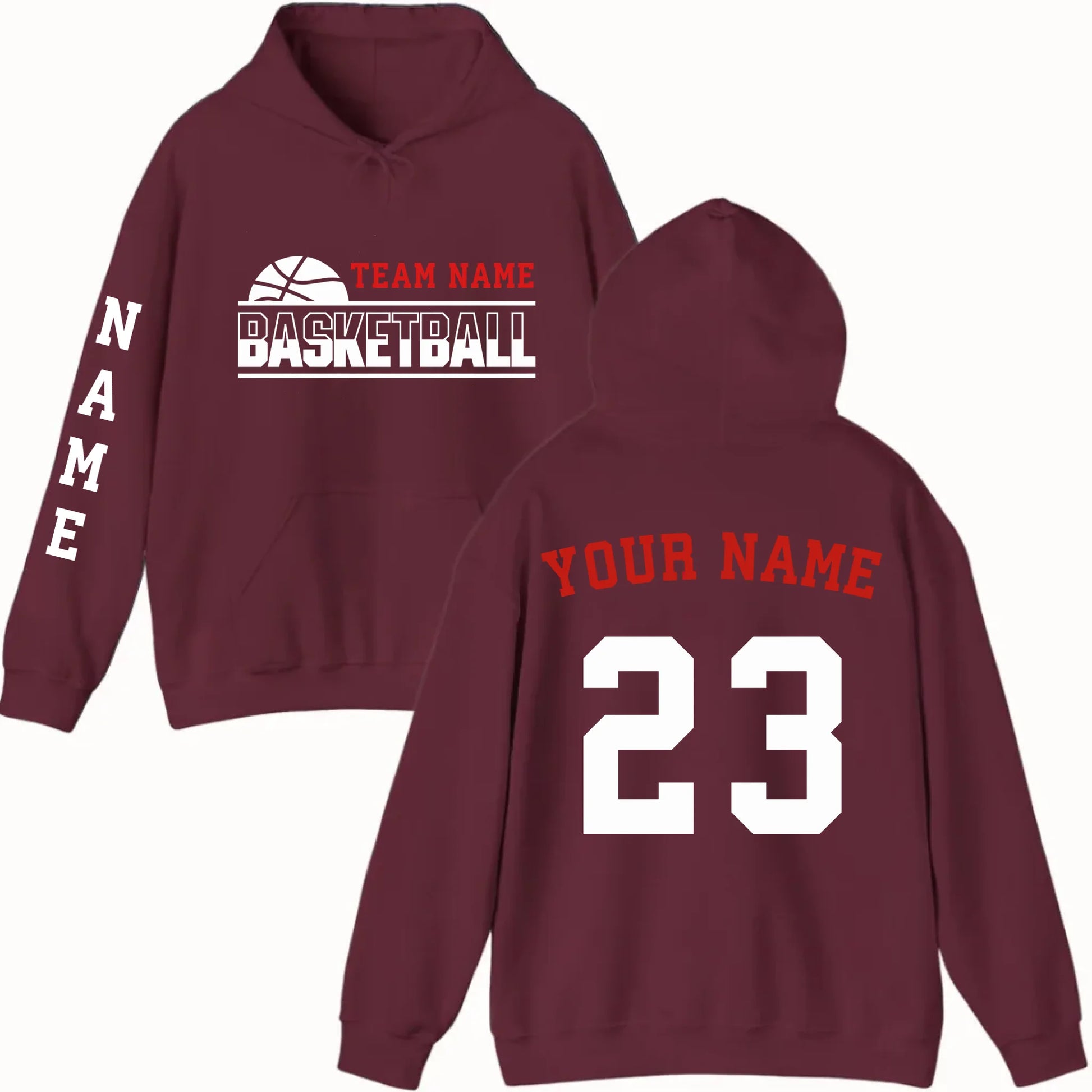 New Hoodie-Maroon