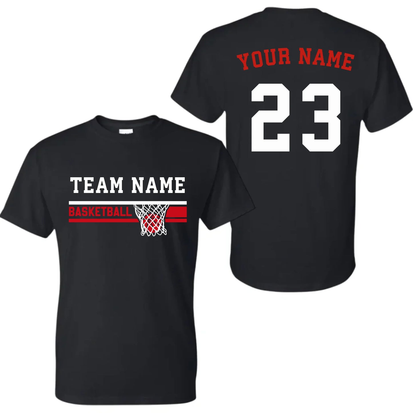 black t-shirt mk