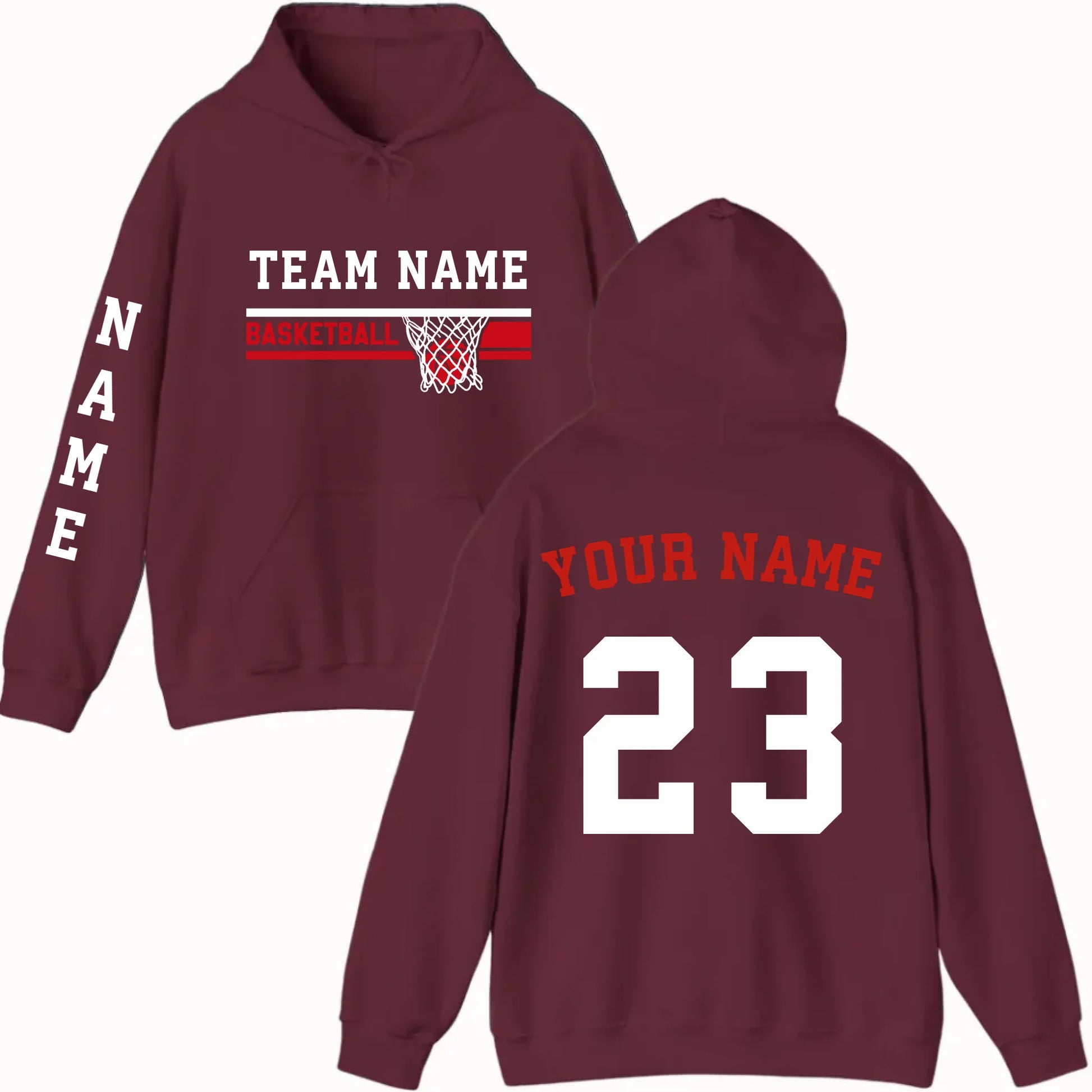 New Hoodie-Maroon