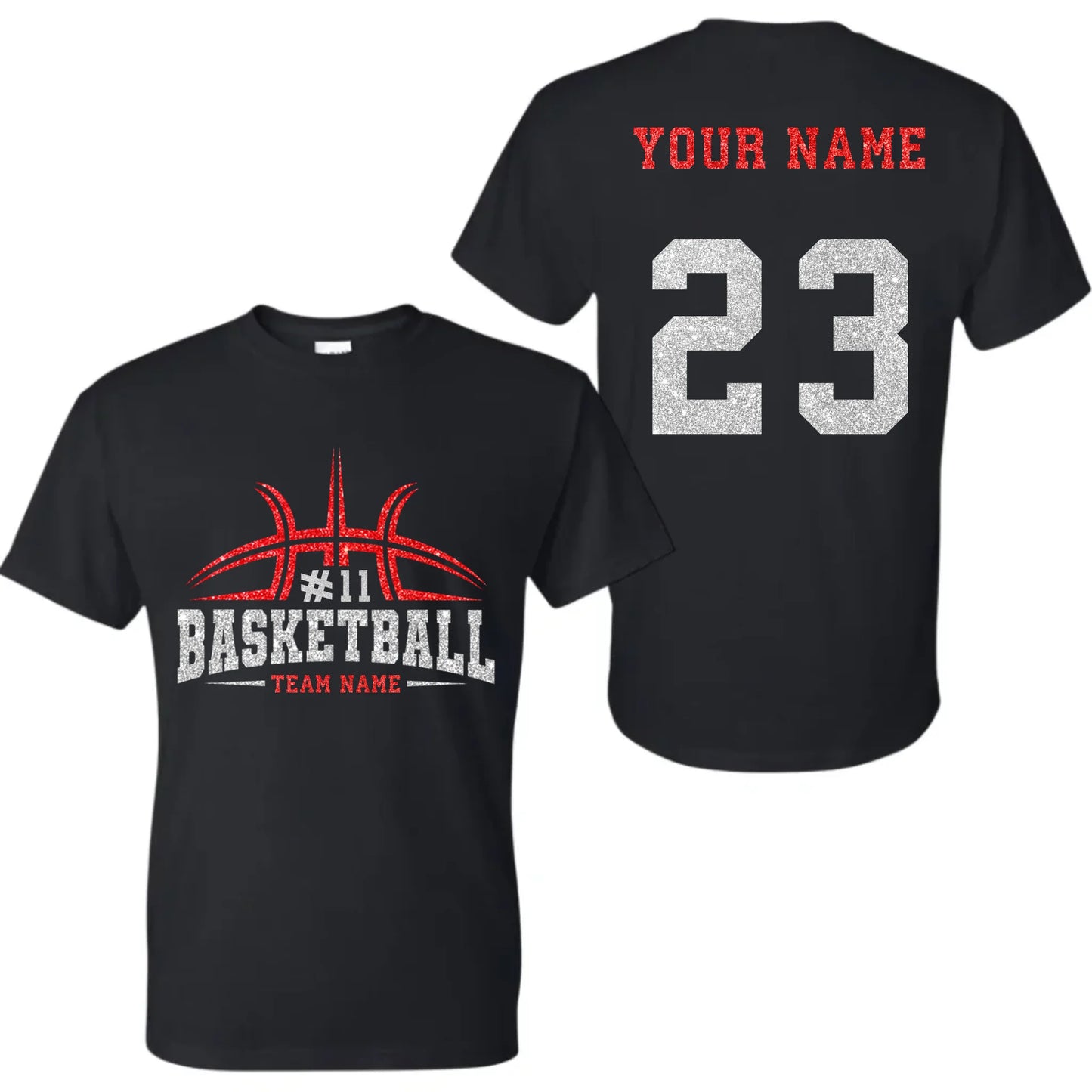 black t-shirt mk