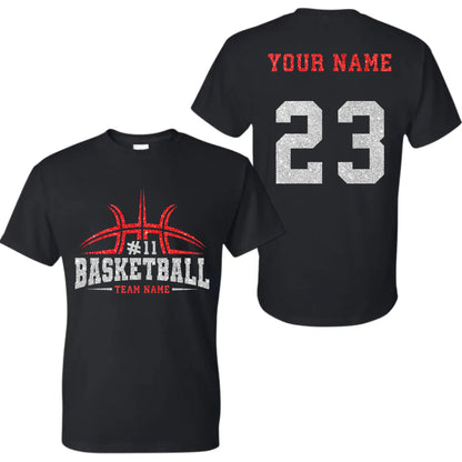 black t-shirt mk