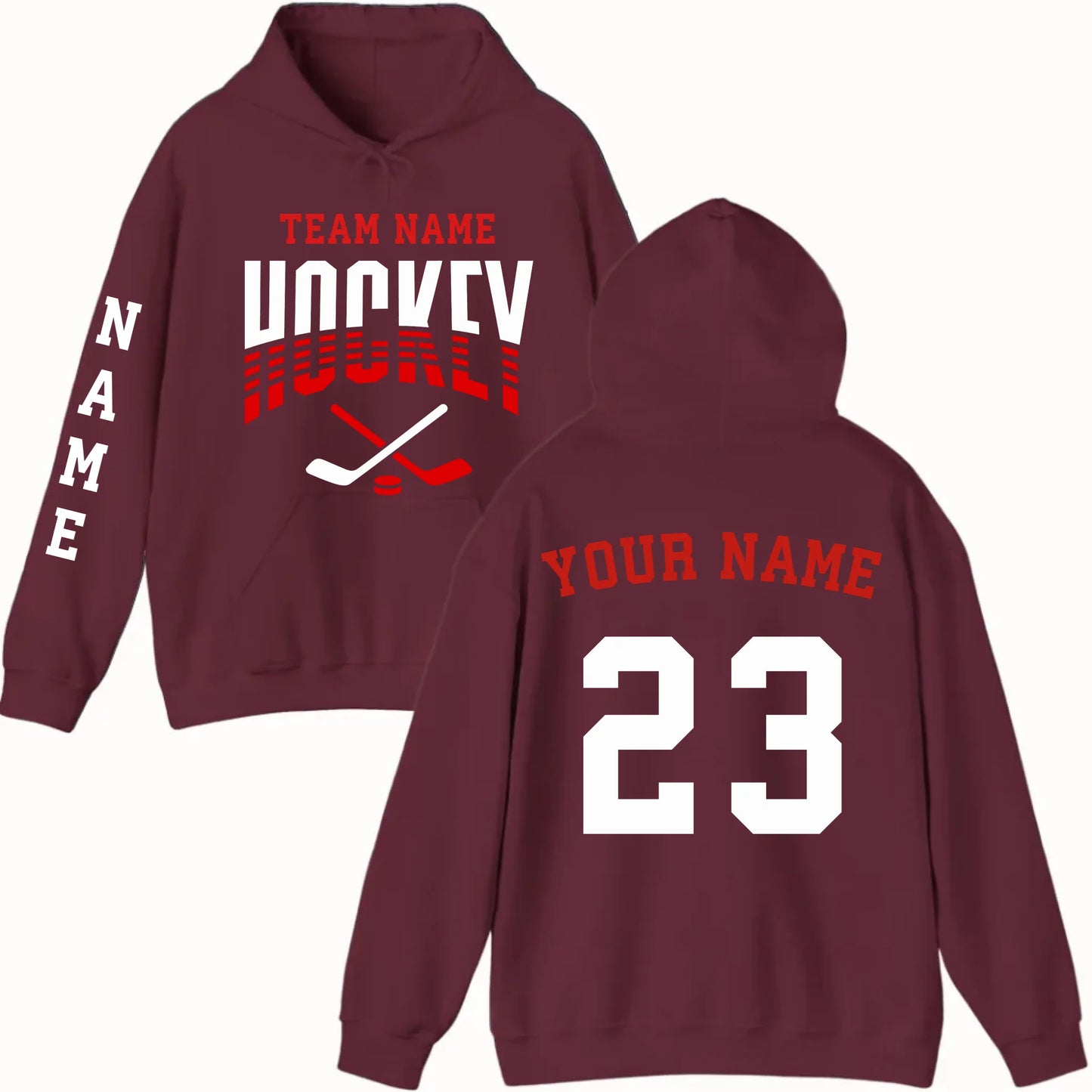 New Hoodie-Maroon