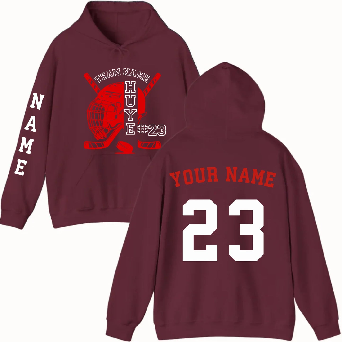 New Hoodie-Maroon