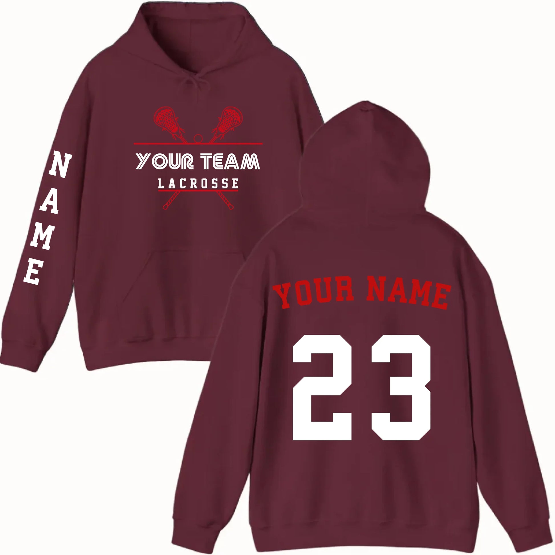 New Hoodie-Maroon