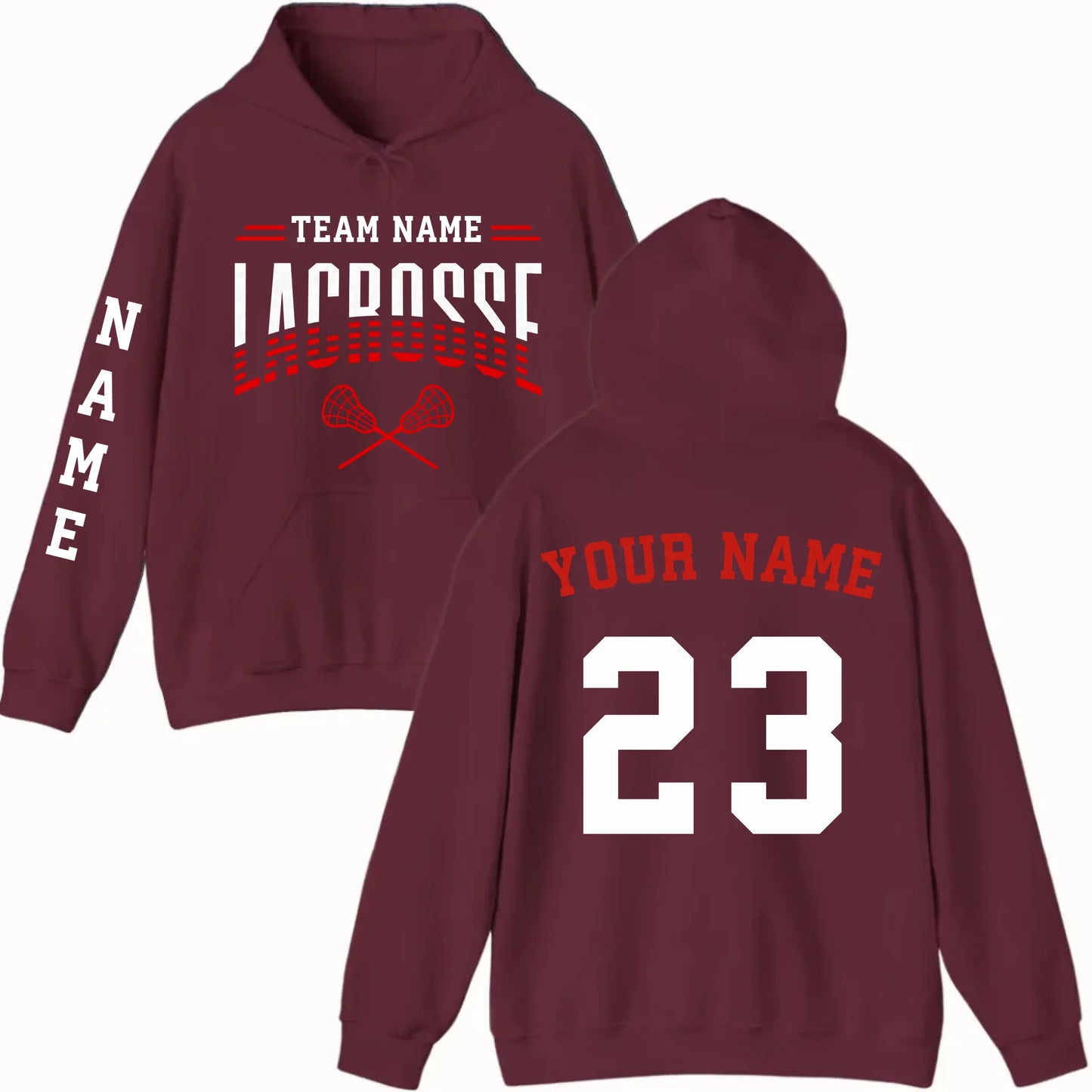 New Hoodie-Maroon