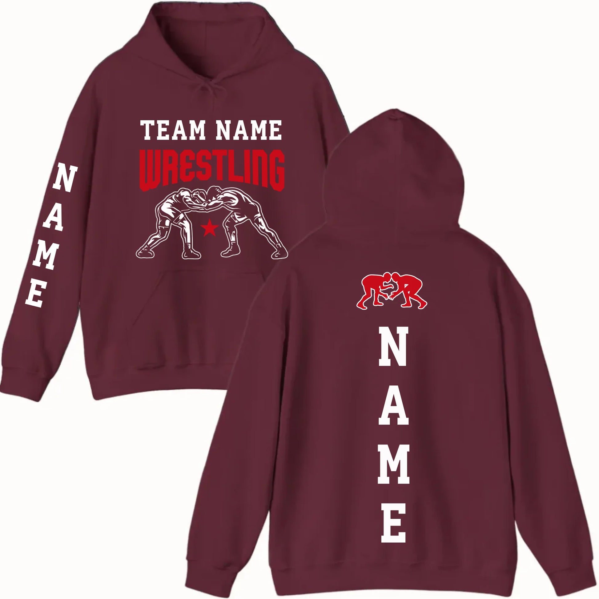 New Hoodie-Maroon