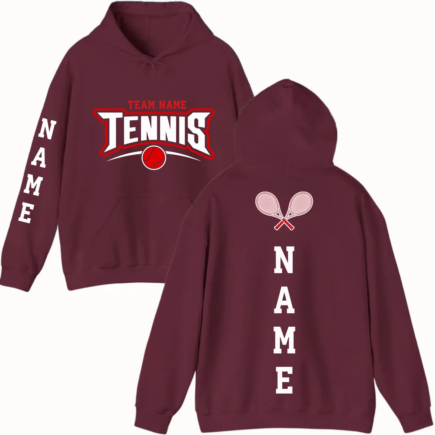 New Hoodie-Maroon
