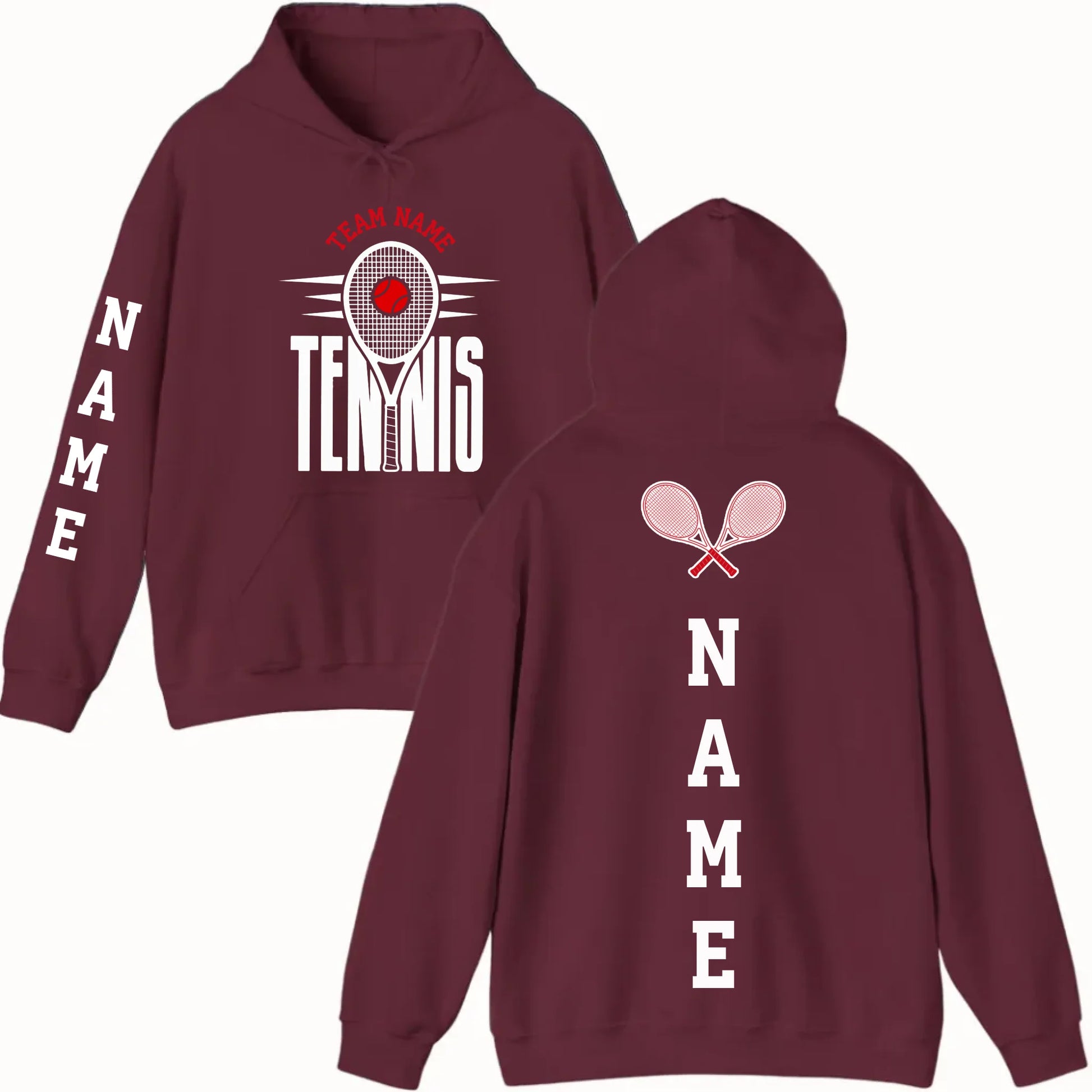 New Hoodie-Maroon