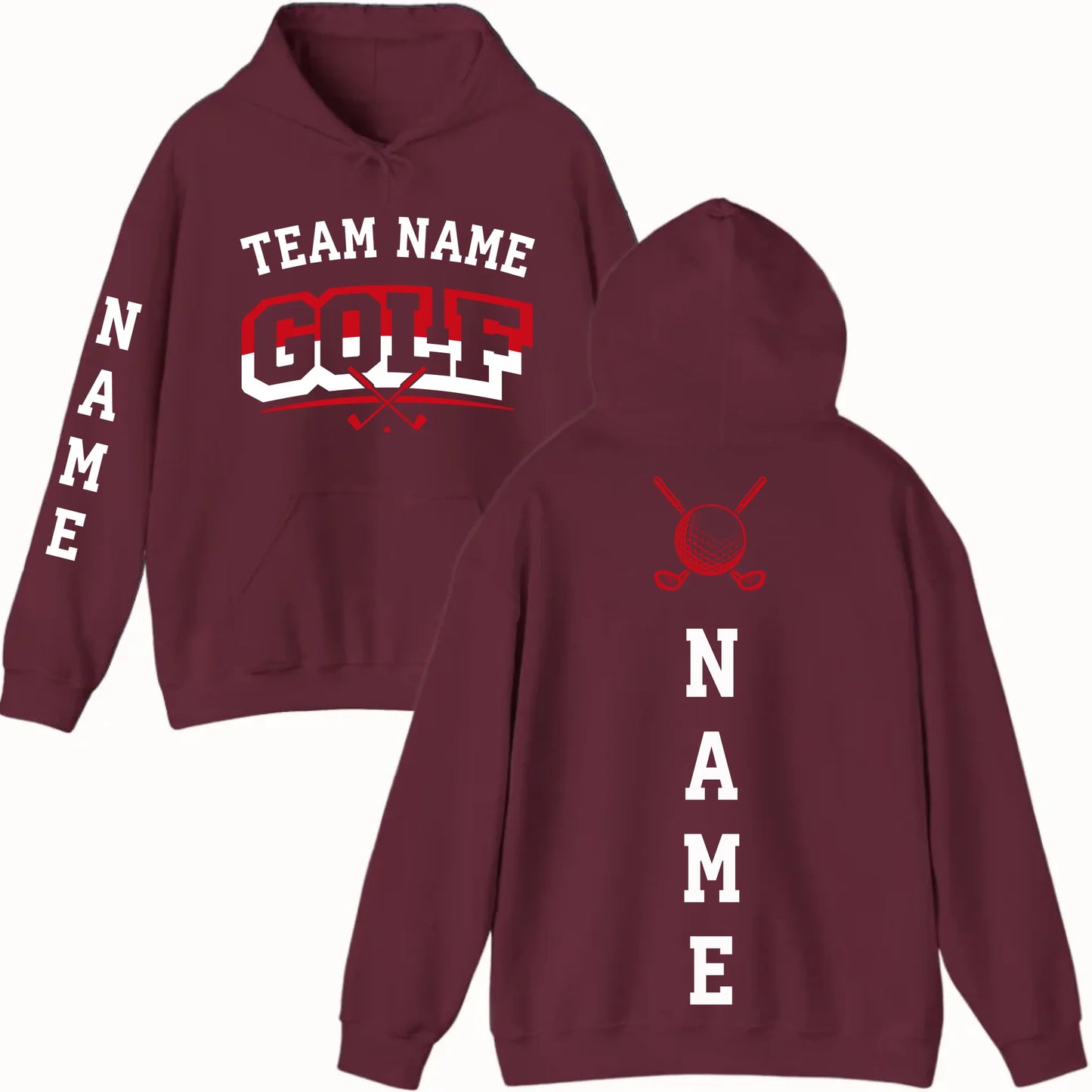 New Hoodie-Maroon