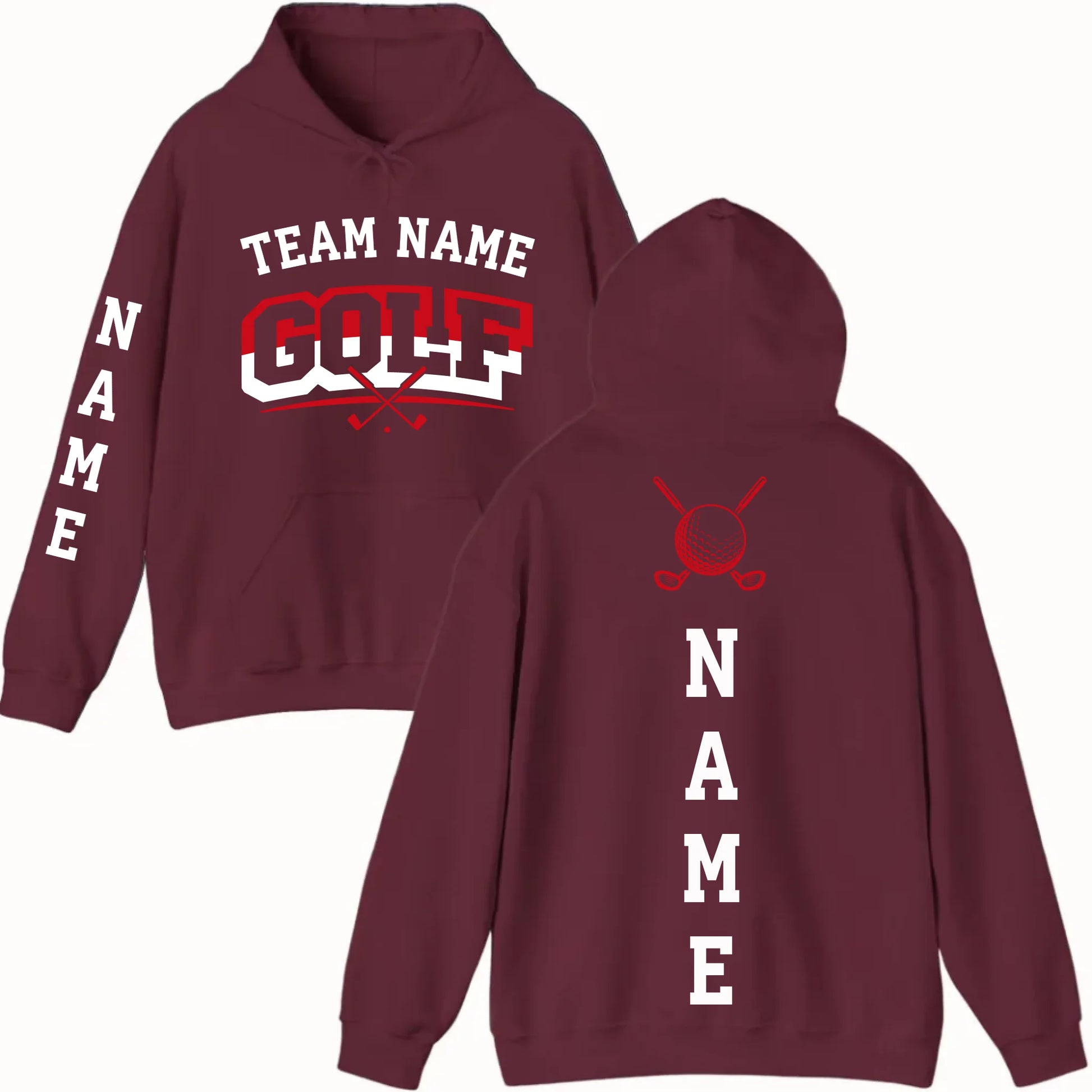 New Hoodie-Maroon