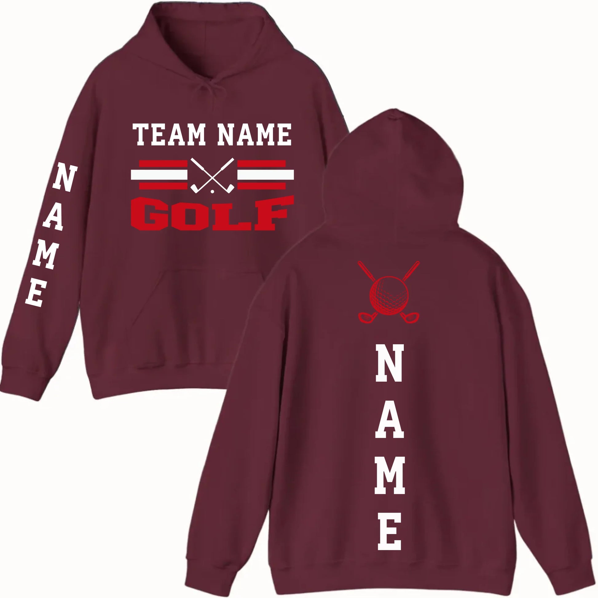 New Hoodie-Maroon