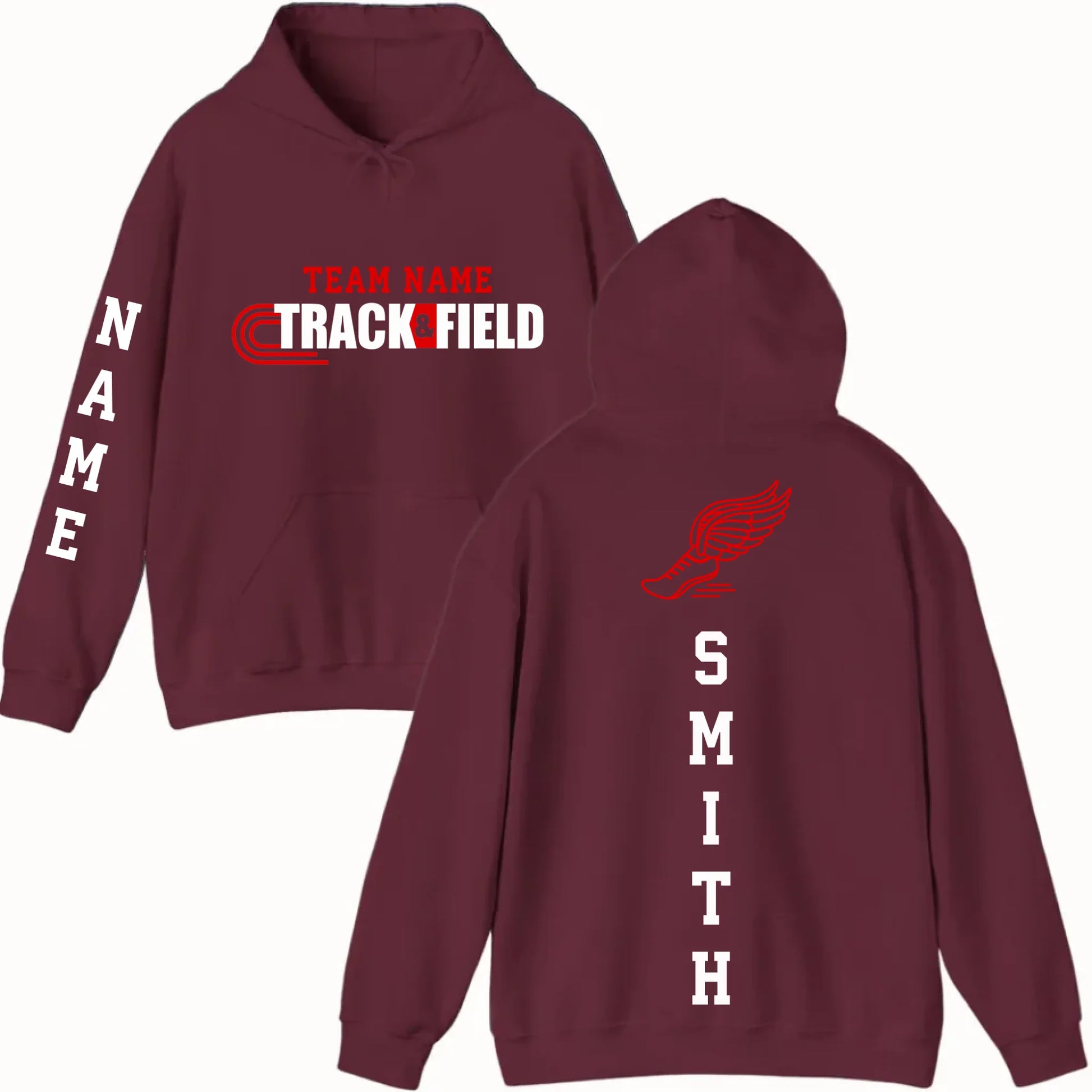 New Hoodie-Maroon