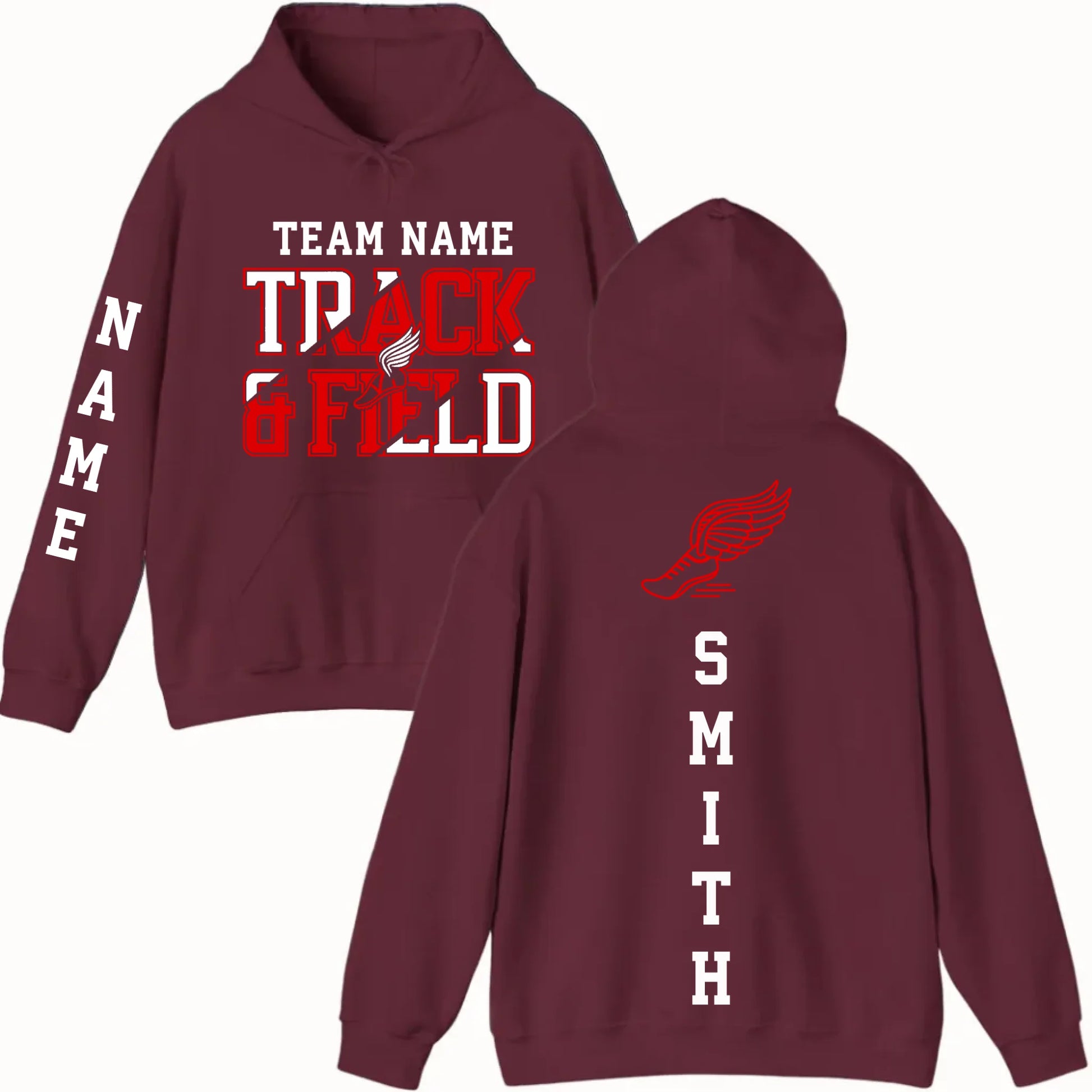 New Hoodie-Maroon