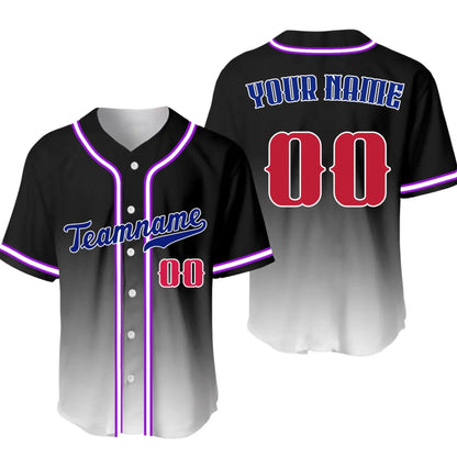 Custom Gradient Baseball Jersey – Personalized Baseball Jersey with Name & Number