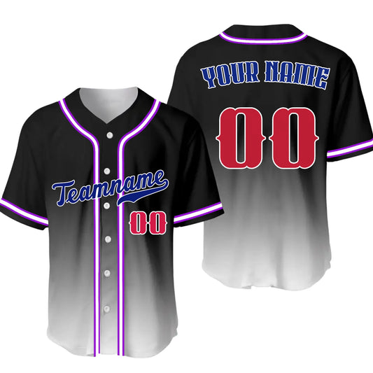 Custom Gradient Baseball Jersey – Personalized Baseball Jersey with Name & Number