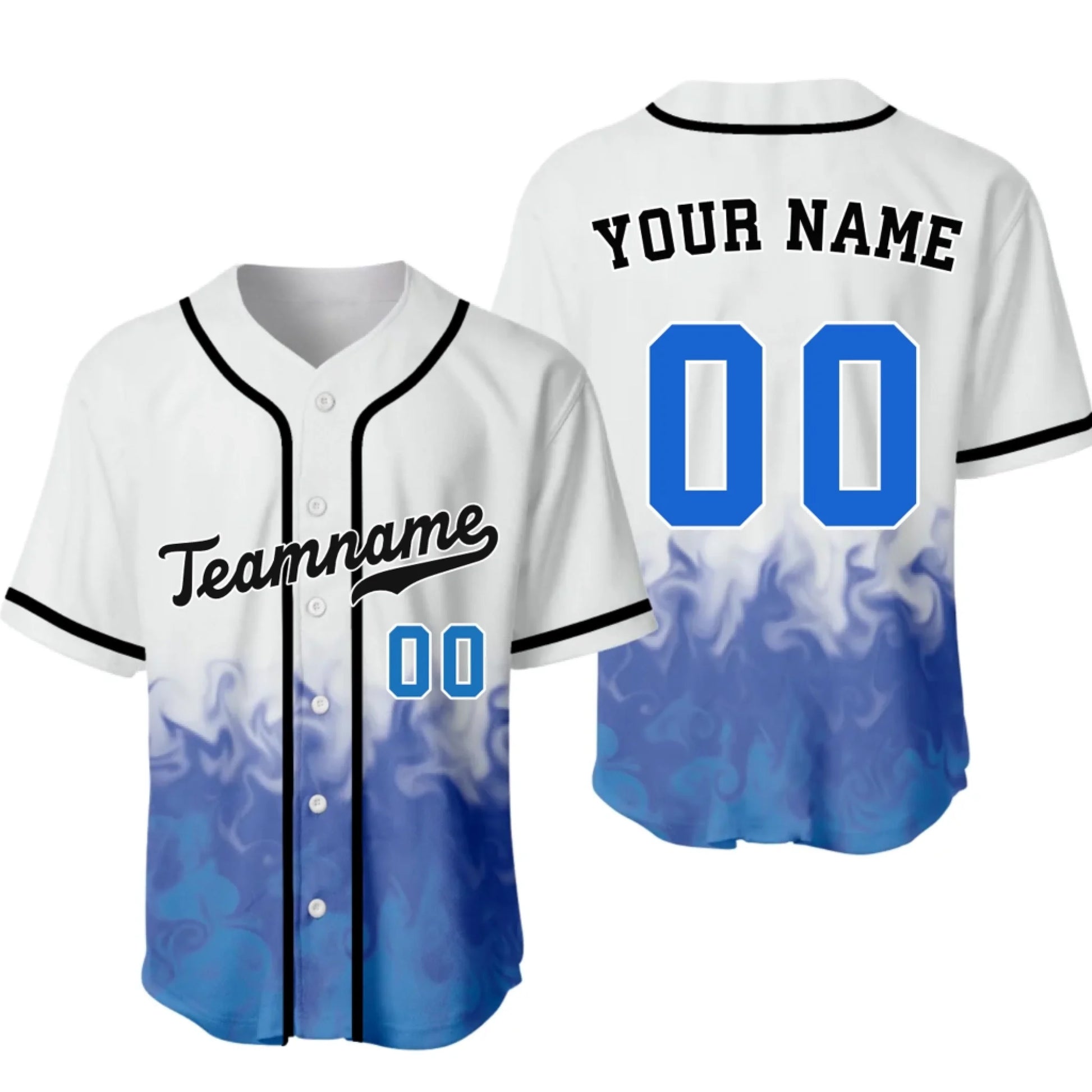 Custom Fire Baseball Jersey – Personalized Baseball Jersey with Name & Number