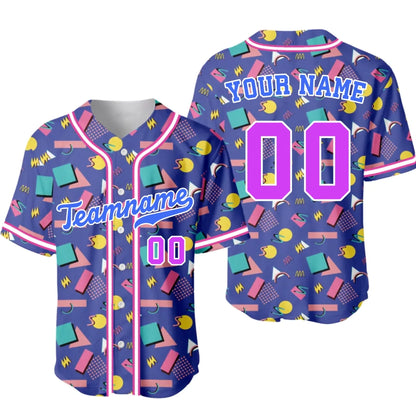 Custom 80's 90's Baseball Jersey with Name & Number – Personalized Y2K Style Baseball Jersey-1