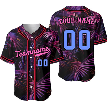 Custom Neon Jungle Baseball Jersey with Name & Number – Personalized Neon Jungle Baseball Jersey-1