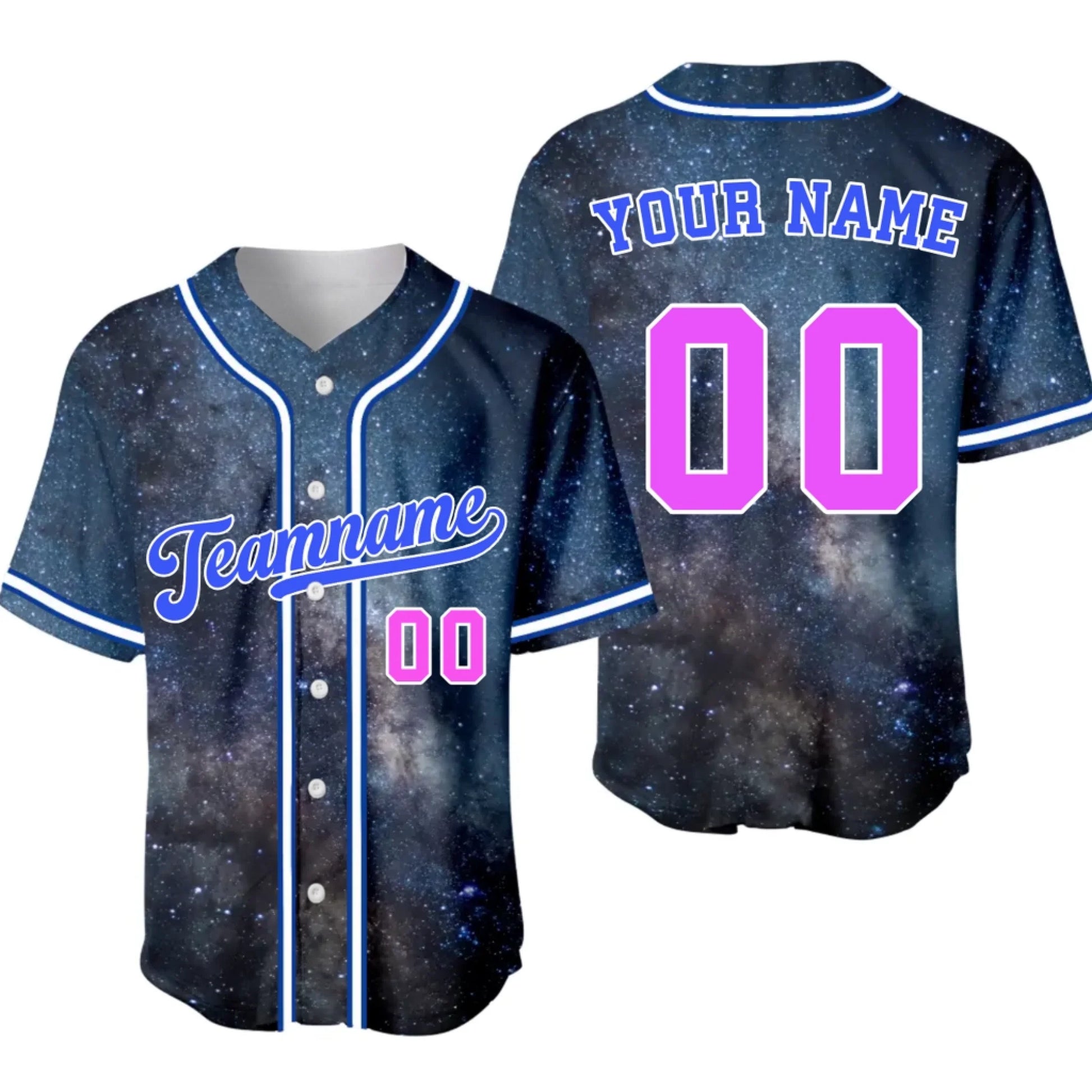 Custom Galaxy Baseball Jersey – Personalized Baseball Jersey with Team Name & Number-4