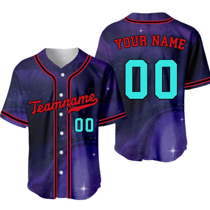 Custom Galaxy Baseball Jersey – Personalized Baseball Jersey with Team Name & Number
