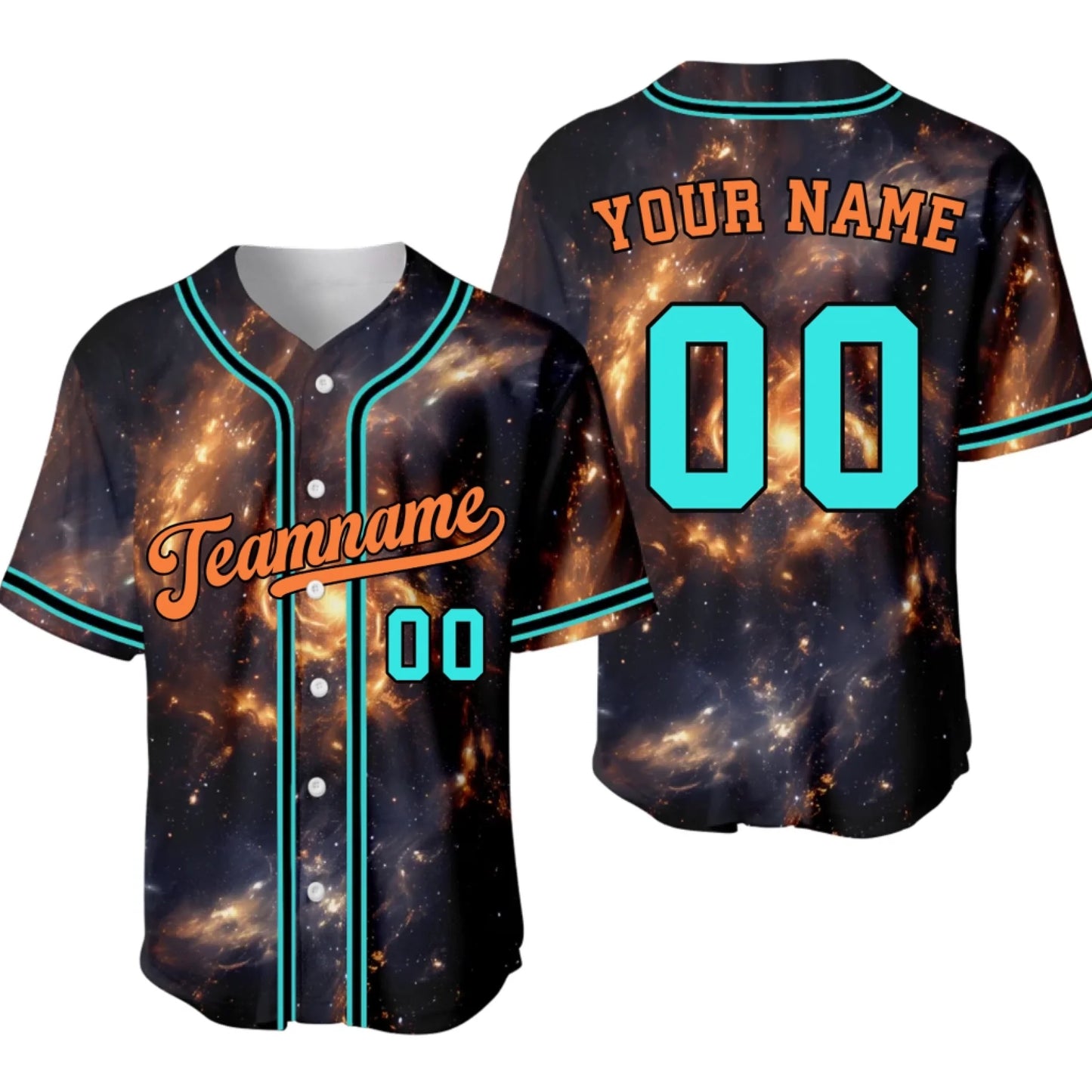 Custom Galaxy Baseball Jersey – Personalized Baseball Jersey with Team Name & Number-1