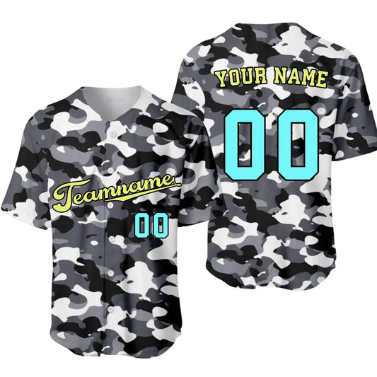 Custom Camo Baseball Jersey – Personalized Baseball Jersey with Team Name & Number