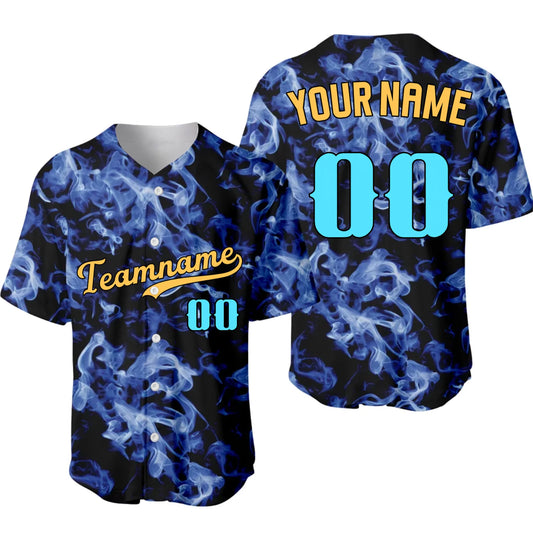 Custom Smoke Baseball Jersey – Personalized Baseball Jersey with Team Name & Number