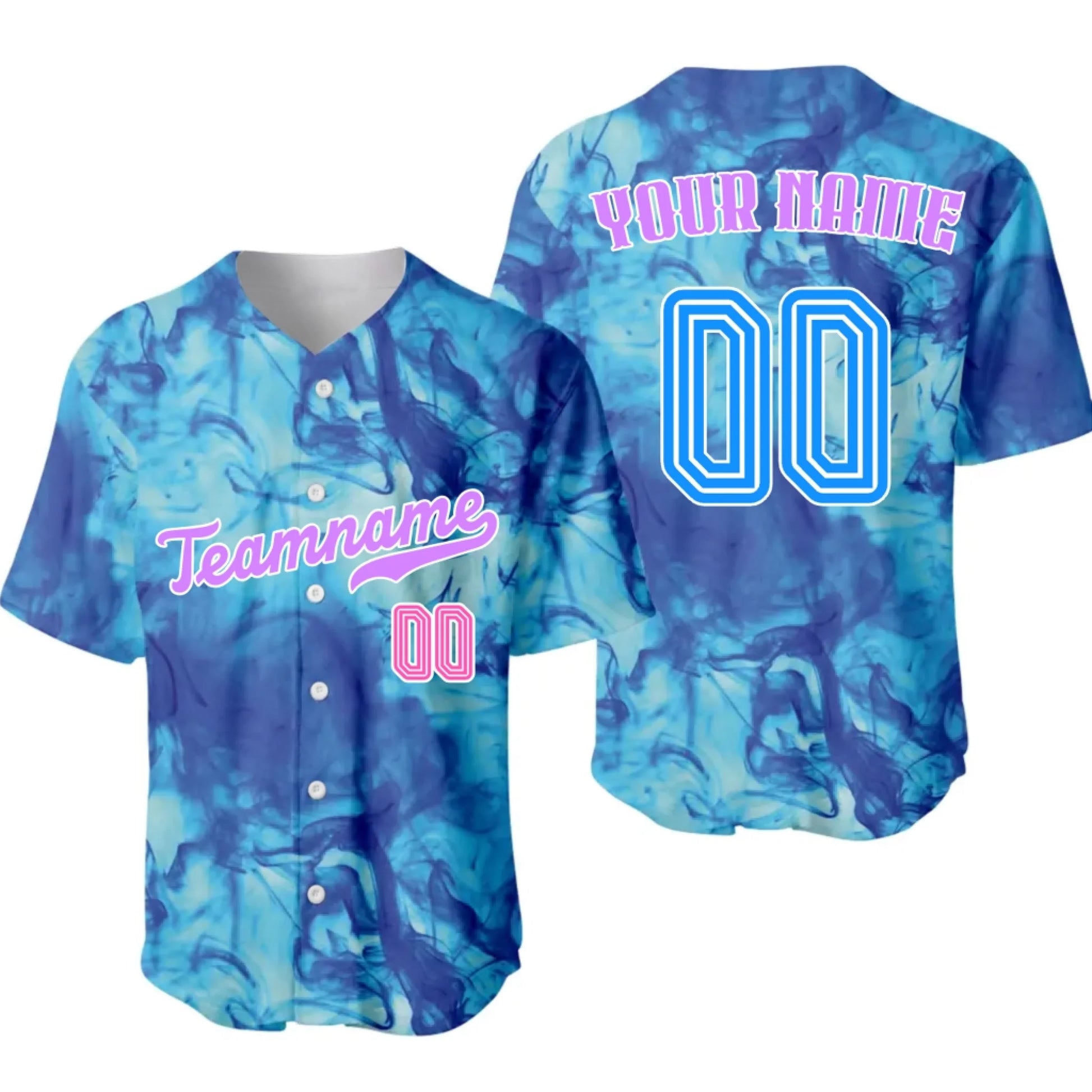 Custom Smoke Baseball Jersey – Personalized Baseball Jersey with Team Name & Number-4