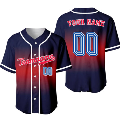 Custom Baseball Jersey – Personalized Gradient Baseball Jersey with Name & Number