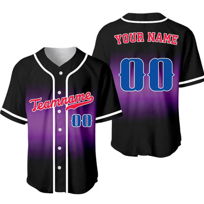 Custom Baseball Jersey – Personalized Gradient Baseball Jersey with Name & Number-1