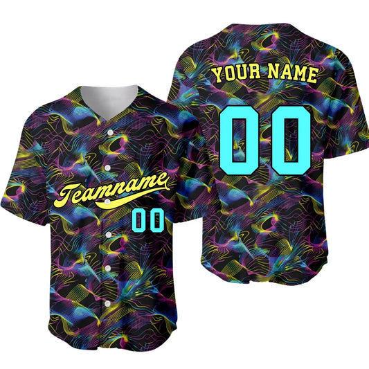 Custom 90s Neon Baseball Jersey – Personalized Baseball Jersey with Name & Number