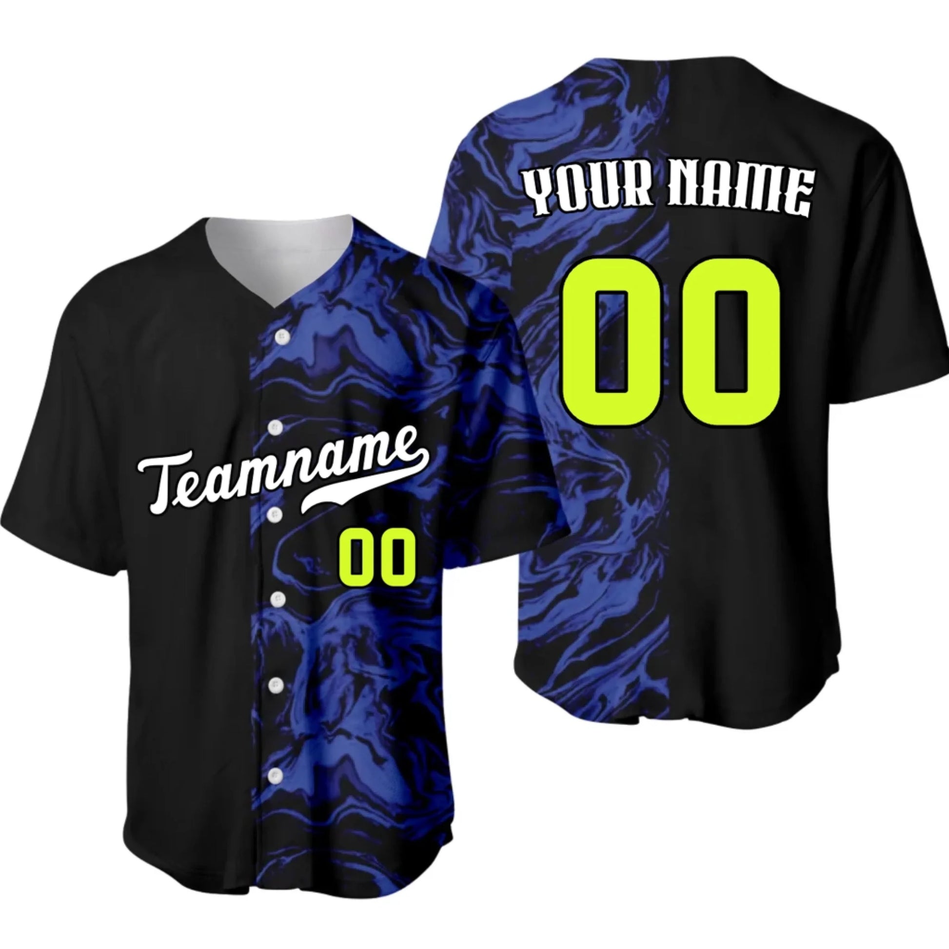 Custom Baseball Jersey – Personalized Baseball Marble Jersey with Your Name & Number-5