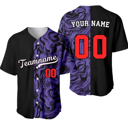Custom Baseball Jersey – Personalized Baseball Marble Jersey with Your Name & Number