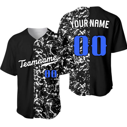 Personalized Paint Splatter Baseball Jersey – Custom Baseball Jersey with Your Name & Number-3