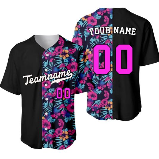 Personalized Tropical Baseball Jersey – Custom Baseball Jersey with Your Name & Number