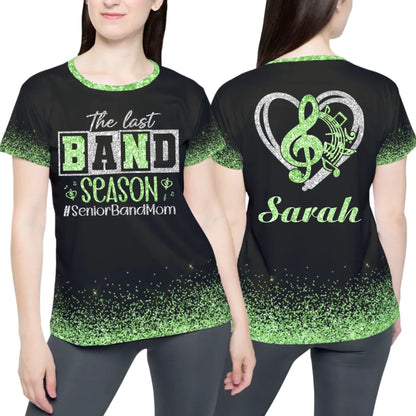 Personalized Glitter Senior Band Mom Shirt – Custom Senior Marching Band Mom Shirt