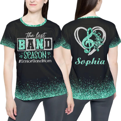 Personalized Glitter Senior Band Mom Shirt – Custom Senior Marching Band Mom Shirt