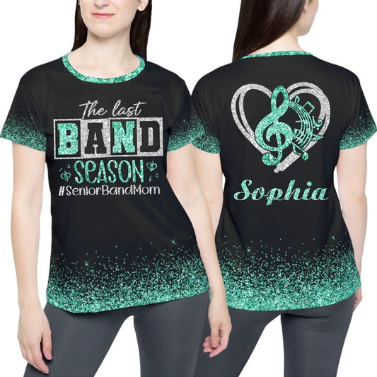 Personalized Glitter Senior Band Mom Shirt – Custom Senior Marching Band Mom Shirt