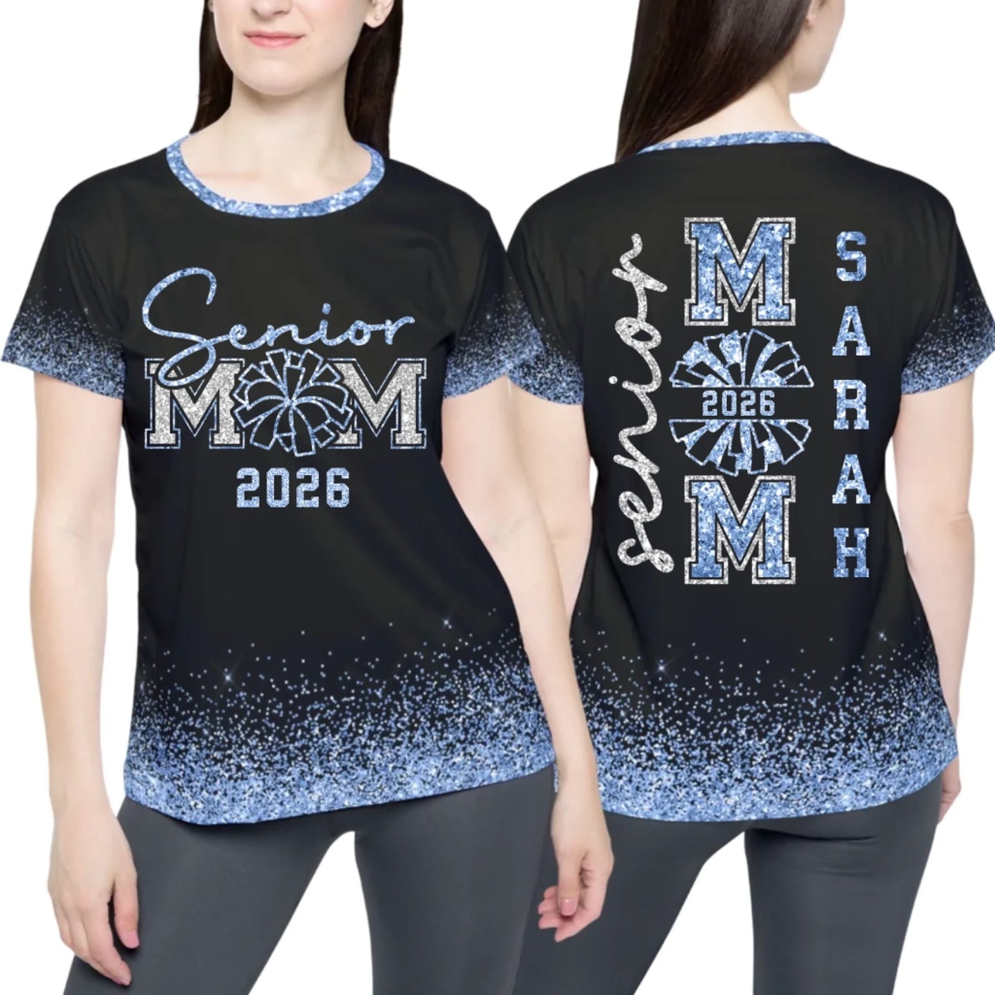 Personalized Glitter Senior Cheer Mom 2026 Shirt – Custom Senior Cheer Mom Shirt with Custom Name & Year-4