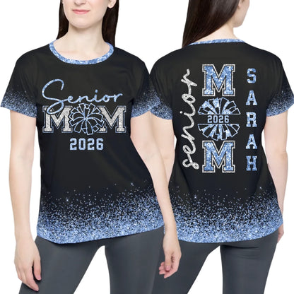 Personalized Glitter Senior Cheer Mom 2026 Shirt – Custom Senior Cheer Mom Shirt with Custom Name & Year-4