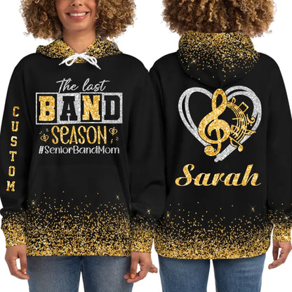 Personalized Glitter Senior Band Mom Hoodie – Custom Senior Marching Band Mom Hoodie-3