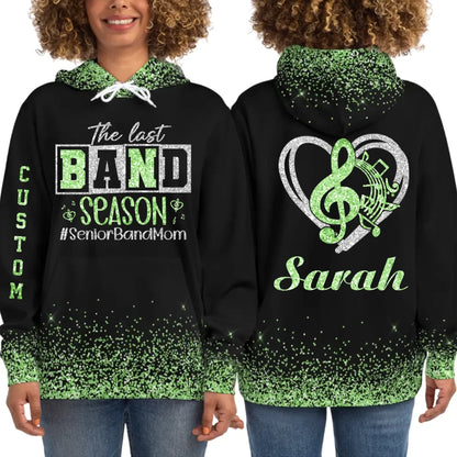 Personalized Glitter Senior Band Mom Hoodie – Custom Senior Marching Band Mom Hoodie-2