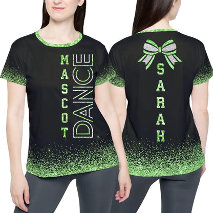 Personalized Glitter Dance Team Shirt - Custom Dance Team T-Shirt with Name & Colors