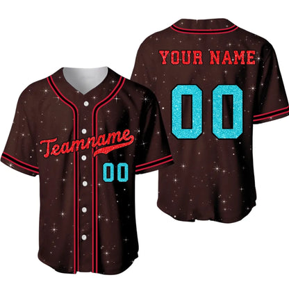 Custom Glitter Printed Baseball Jersey – Personalized Baseball Jersey with Team Name & Number-3