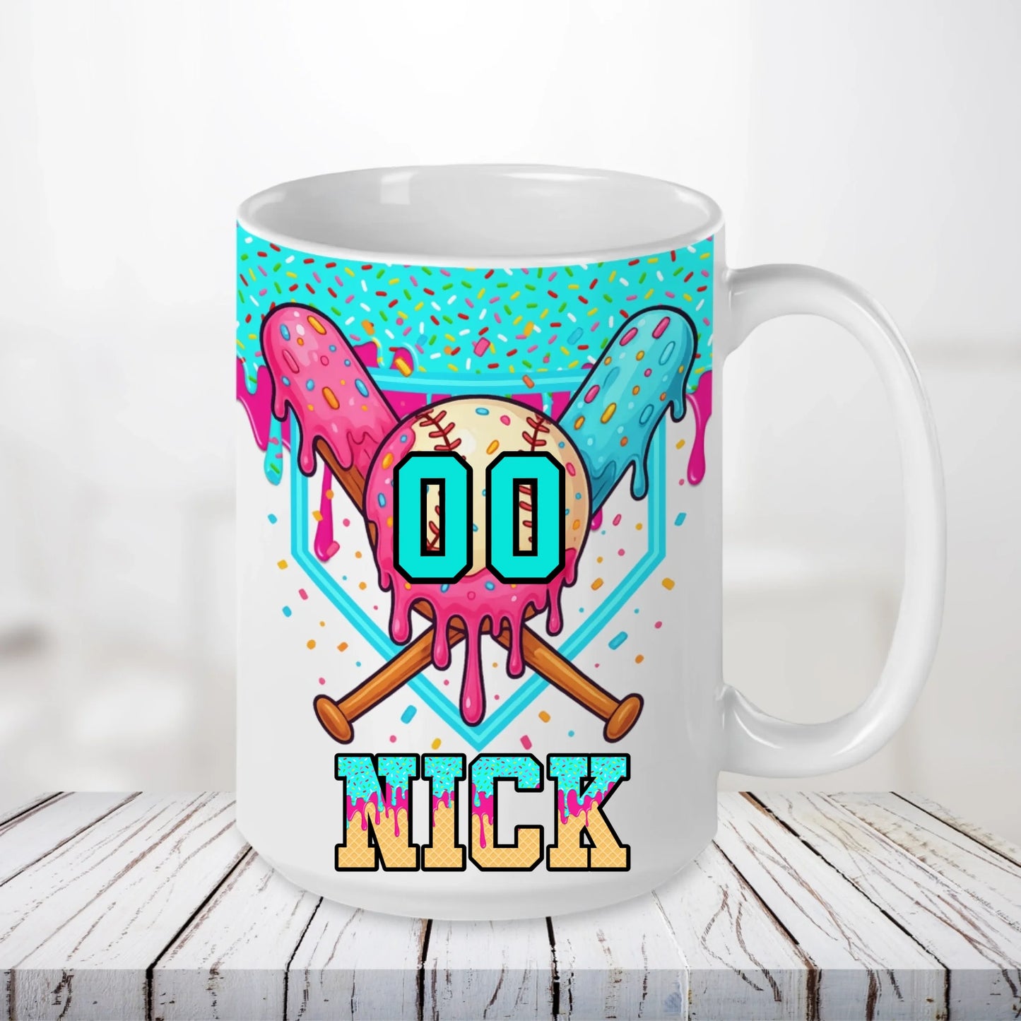 Baseball Ice Cream Mug