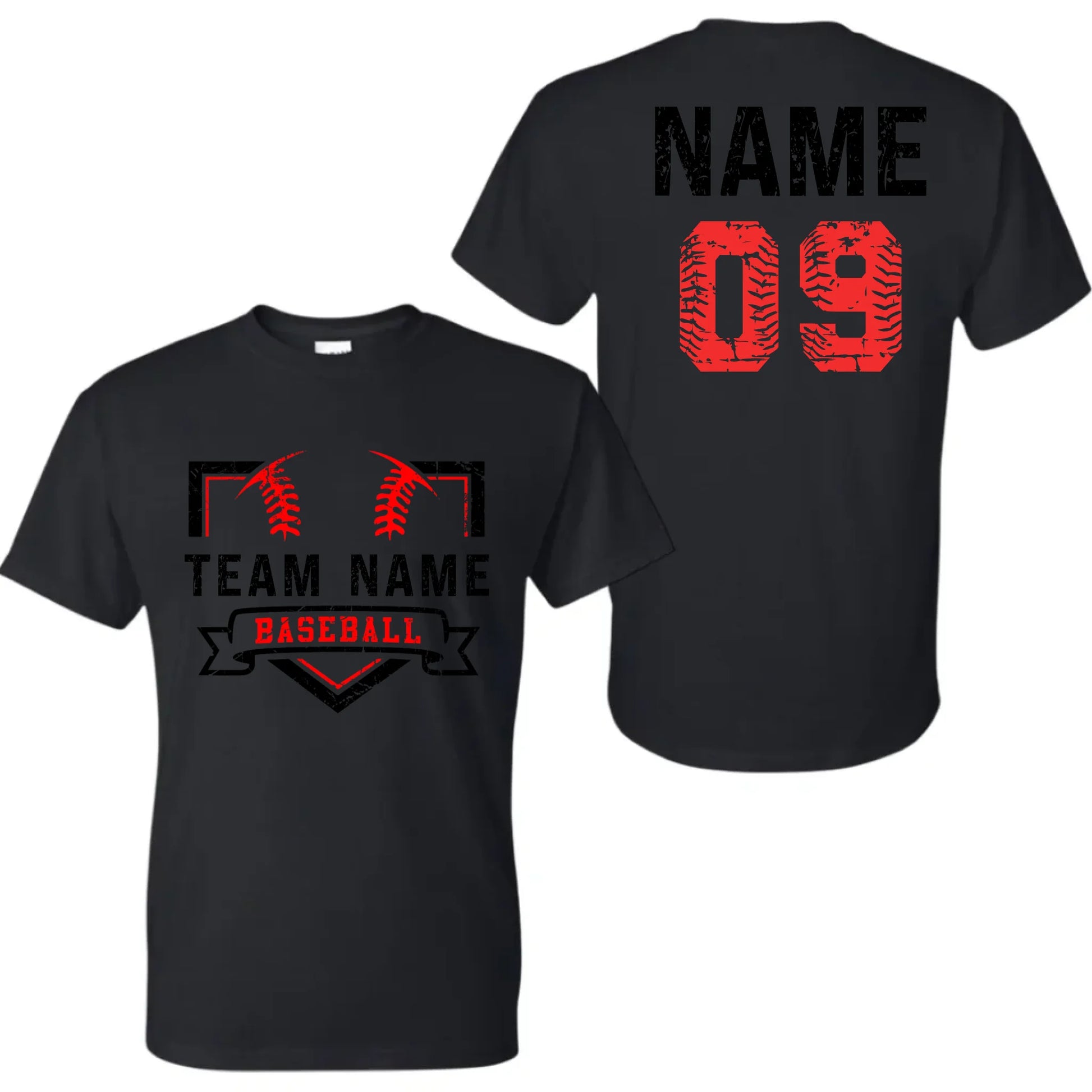 black t-shirt mk