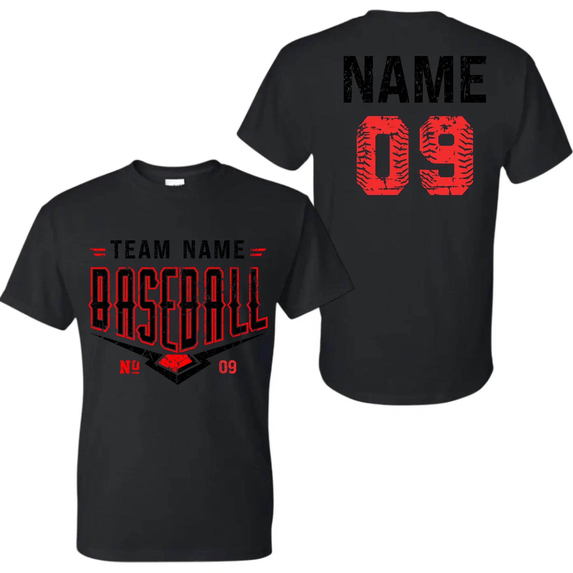 black t-shirt mk
