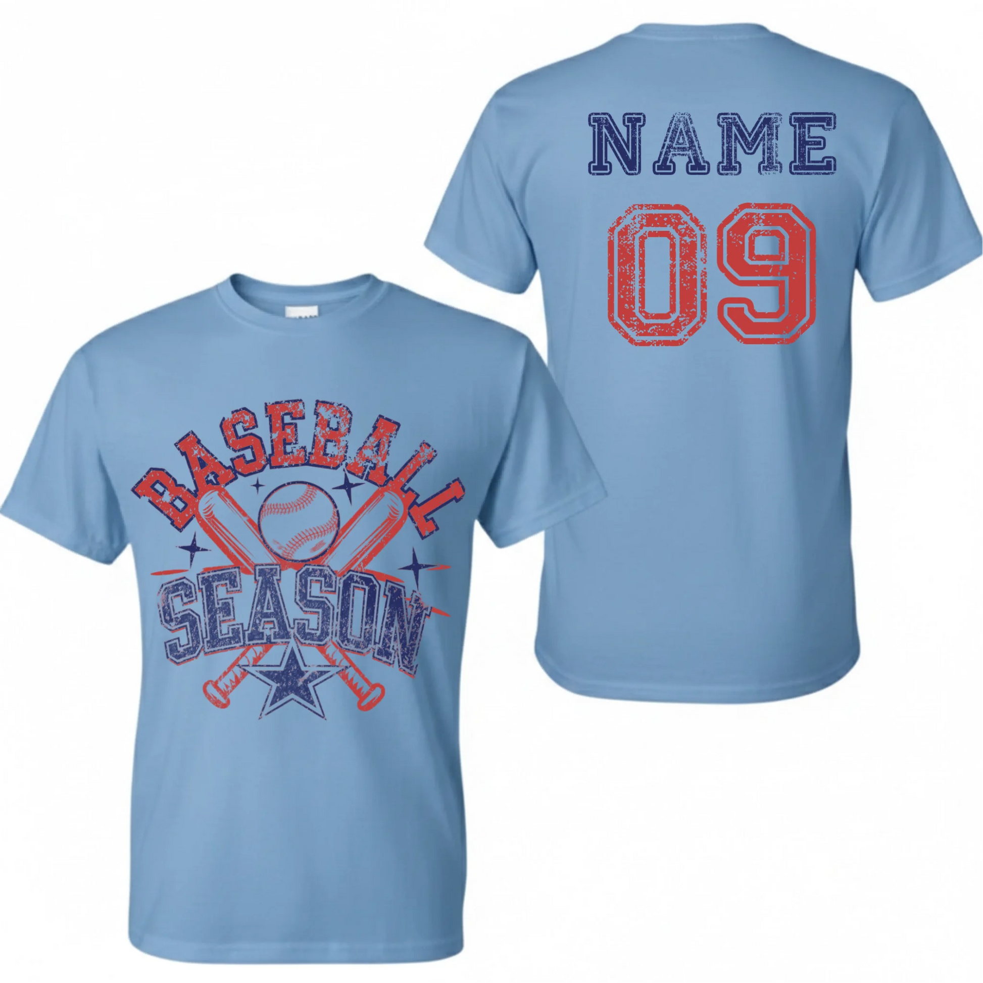 Light Blue Cotton T-Shirt