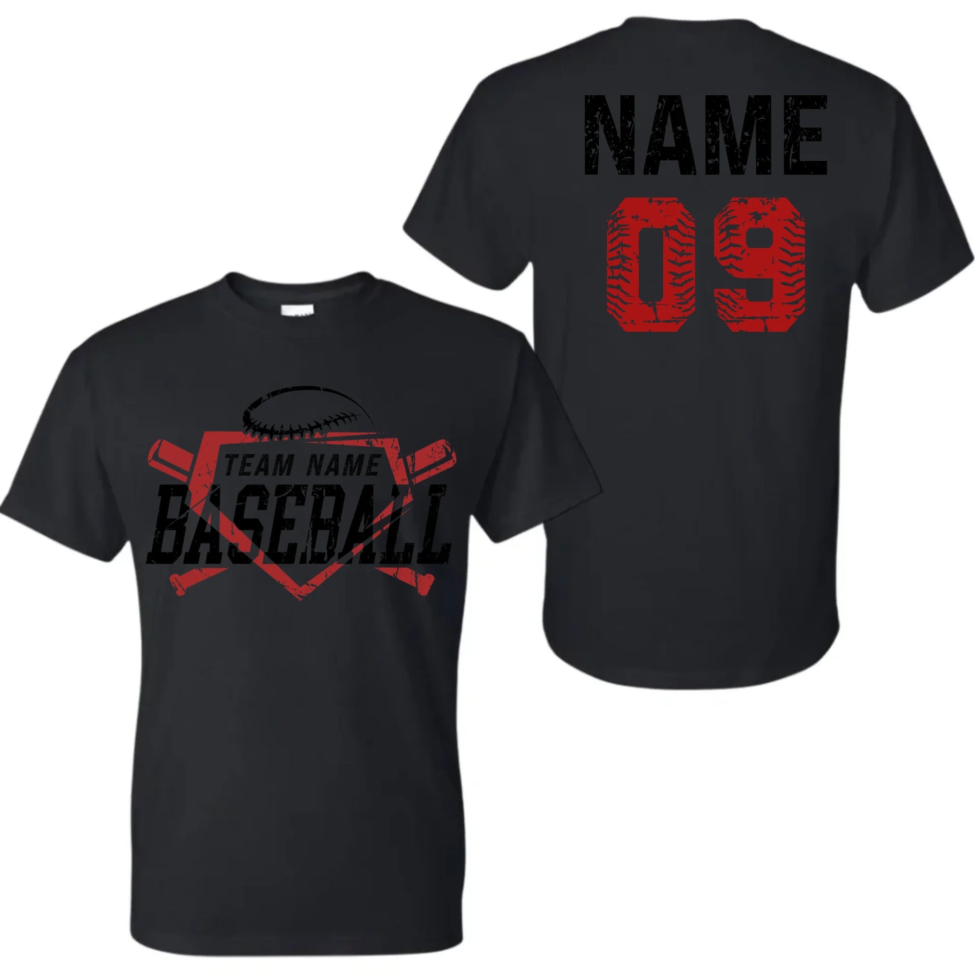black t-shirt mk